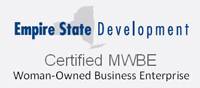 AccuStaff is a New York State Certified Woman-Owned Business Enterprise Logo for New York State Certified Woman-Owned Business Enterprise for AccuStaff
